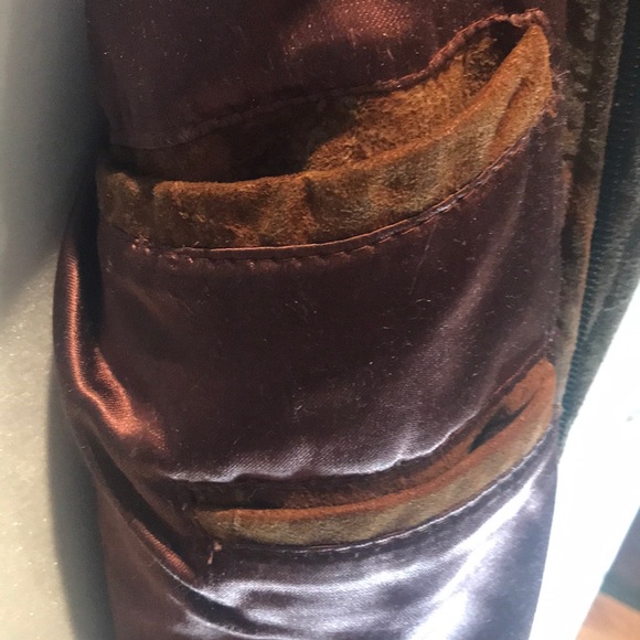 “DI CAPRA” Vintage Distressed Brown Suede Bomber Jacket . - Picture 10 of 16